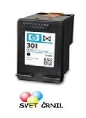 Obnovljena črna kartuša za HP 301 (CH561EE), CH561EE,hp 301,hp301,hp 301 črna